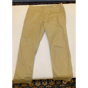 Buck Mason Paperback Twill Full Saddle Chino Pants - Color Khaki - Size M - NWOT